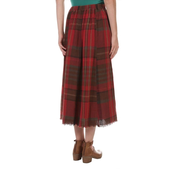 Mystree Long Plaid Skirt - Picture 2 of 8